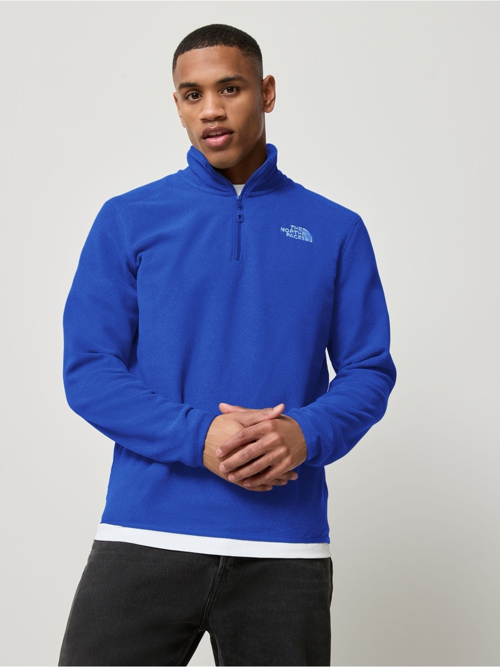 The North Face Men's Royal Blue Half-Zip Fleece Pullover